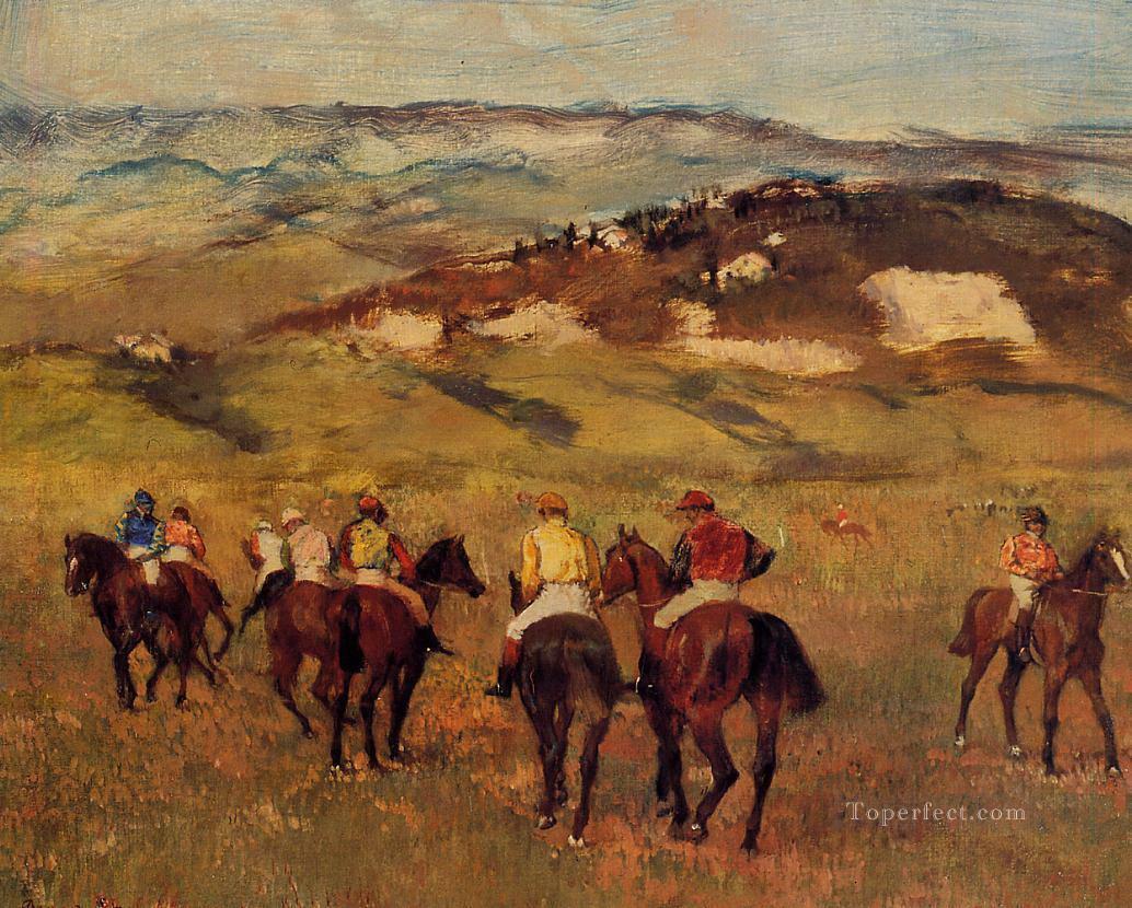 racehorses 1884 Edgar Degas Oil Paintings